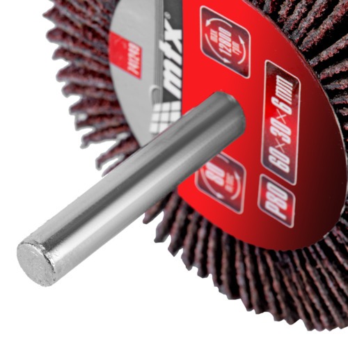 Roda de lixa 60 x 30 mm com haste - 741249