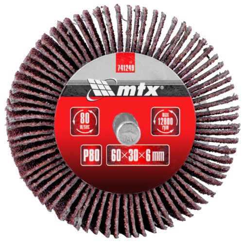 Roda de lixa 60 x 30 mm com haste - 741249