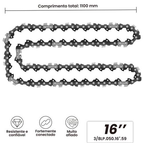 Corrente para motosserra 1100 mm - BOM-5627