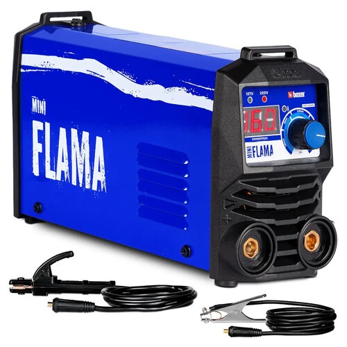 Inversora de solda 160A para Eletrodo revestido e Tig monofásica - Mini Flama 110V/220V Inversora de solda 160A para Eletrodo revestido e Tig monofásica - Mini Flama 110V/220V