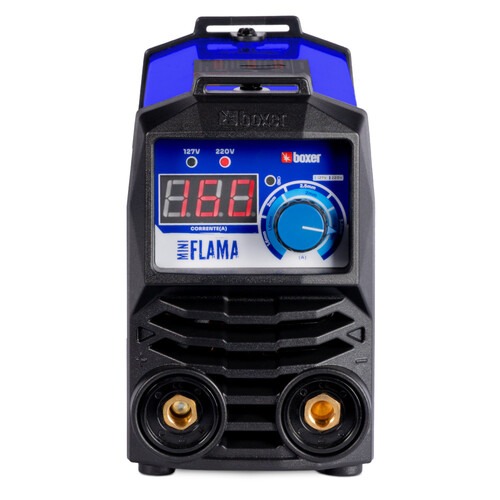 Inversora de solda 160A para Eletrodo revestido e Tig monofásica - Mini Flama 110V/220V Inversora de solda 160A para Eletrodo revestido e Tig monofásica - Mini Flama 110V/220V