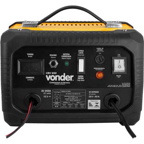 Carregador de bateria port�til 12 volts - CBV950  220V