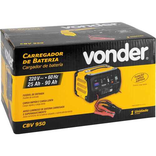 Carregador de bateria port�til 12 volts - CBV950  220V