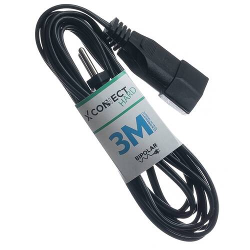 Extensão elétrica 3 metros 1 tomada 2 x 0,75 mm 10A bipolar - Connect Hard Extensão elétrica 3 metros 1 tomada 2 x 0,75 mm 10A bipolar - Connect Hard