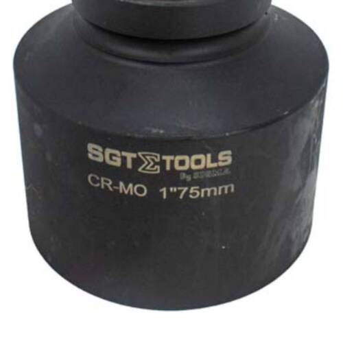Soquete sextavado de impacto longo 75 mm encaixe 1