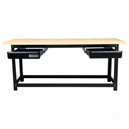 Bancada desmont�vel aberta de 2.000 x 600 mm com tampo de pinus