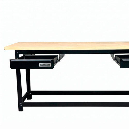 Bancada desmont�vel aberta de 2.000 x 600 mm com tampo de pinus