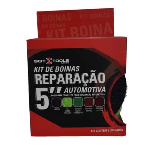 Kit 5 boinas para reparação automotiva 5 Kit 5 boinas para reparação automotiva 5