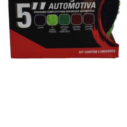 Kit 5 boinas para reparação automotiva 5 Kit 5 boinas para reparação automotiva 5