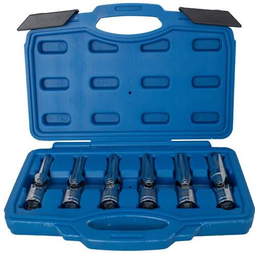 Jogo de soquete para vela articulada 8 a 16 mm com 6 pe�as