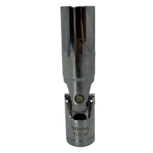 Jogo de soquete para vela articulada 8 a 16 mm com 6 pe�as
