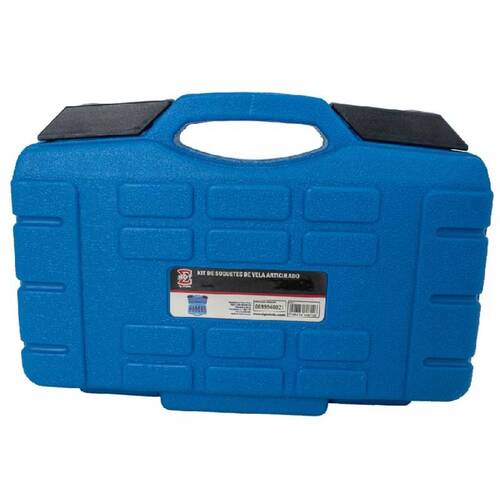 Jogo de soquete para vela articulada 8 a 16 mm com 6 pe�as