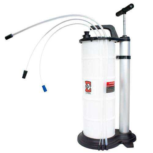 Bomba manual para retirada de fluidos 9L com 3 tubos
