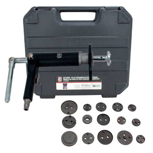 Jogo de ferramentas para pin�a de freio traseiro automotivo pneum�tico com 16 pe�as  - SGT-9903K