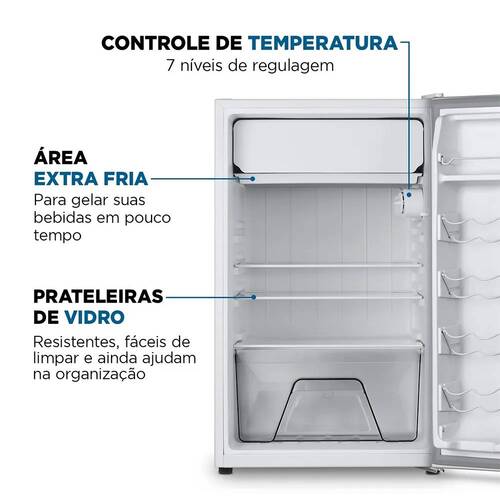 Frigobar 120 litros porta reversível branco - FGB-01-W120 110V Frigobar 120 litros porta reversível branco - FGB-01-W120 110V