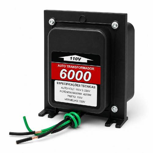 Autotransformador de voltagem para pot�ncia at� 4600W - 6000VAT  110V/220V