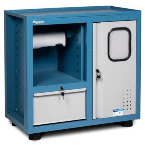 Gaveteiro modular com 1 gaveta e porta lixeira