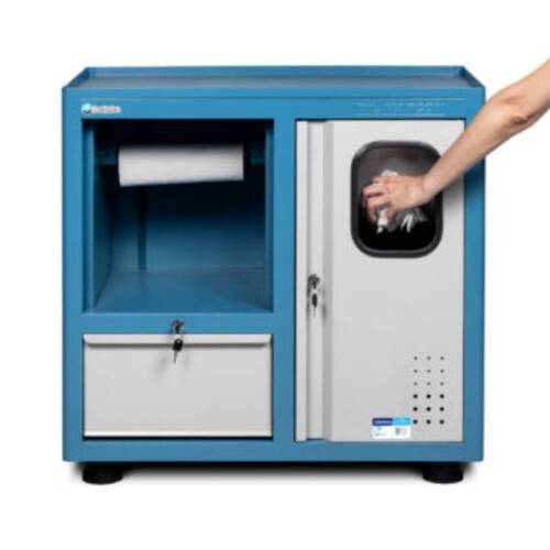 Gaveteiro modular com 1 gaveta e porta lixeira