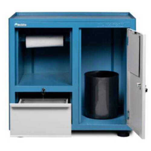 Gaveteiro modular com 1 gaveta e porta lixeira