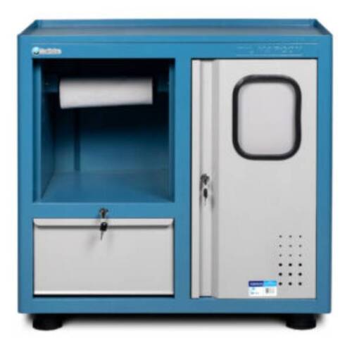 Gaveteiro modular com 1 gaveta e porta lixeira