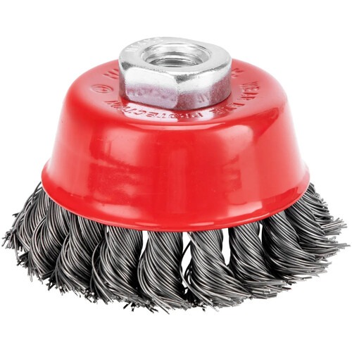 Escova de aço torcida tipo copo 3 Escova de aço torcida tipo copo 3