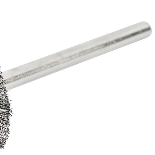 Escova de a�o inox circular ondulada 20 mm para micro ret�fica