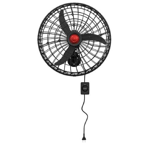 Ventilador de parede 60 cm oscilante com grade bipartida - New  220V