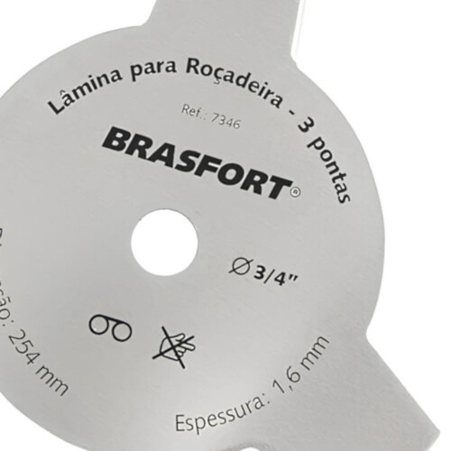 L�mina para ro�adeira 3 pontas 3 x 254 mm - 7347