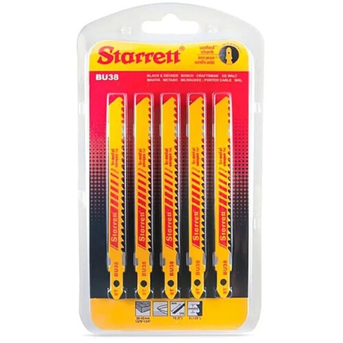 L�mina serra tico tico 50 mm 8 dentes bimetal para madeira 5 pe�as - BU38