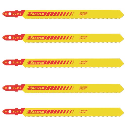 Lâmina serra tico tico 100 mm bimetal multiuso 05 peças - BU418 Lâmina serra tico tico 100 mm bimetal multiuso 05 peças - BU418