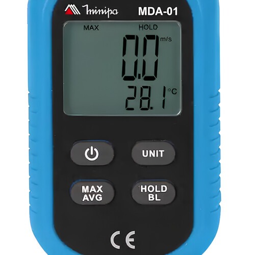 Anemômetro digital mini - MDA-01 - Minipa Anemômetro digital mini - MDA-01 - Minipa