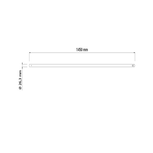Cabo de madeira para colhedor de frutas 290 cm com olho de 26,5 cm - 78755001