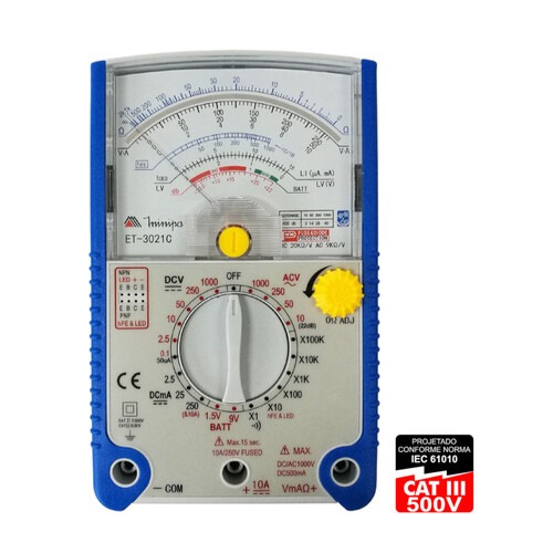 Multímetro analógico portátil - ET-3021C Multímetro analógico portátil - ET-3021C