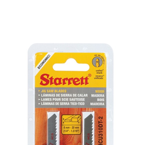Lâmina serra tico tico 100 mm 10 dentes bimetal para madeira 2 peças - HCU310DT-2 Lâmina serra tico tico 100 mm 10 dentes bimetal para madeira 2 peças - HCU310DT-2