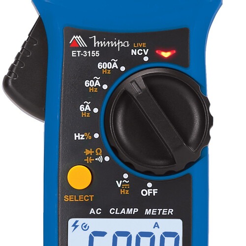 Alicate amper�metro digital CAT III 600V True RMS - ET-3155
