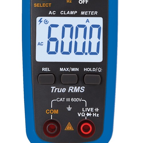 Alicate amper�metro digital CAT III 600V True RMS - ET-3155