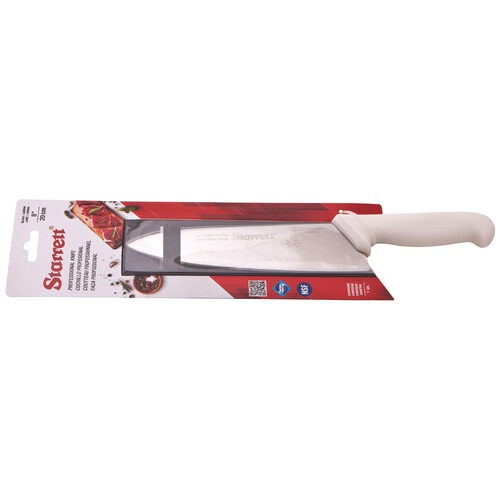 Faca triângular larga branca para carne 8 Faca triângular larga branca para carne 8