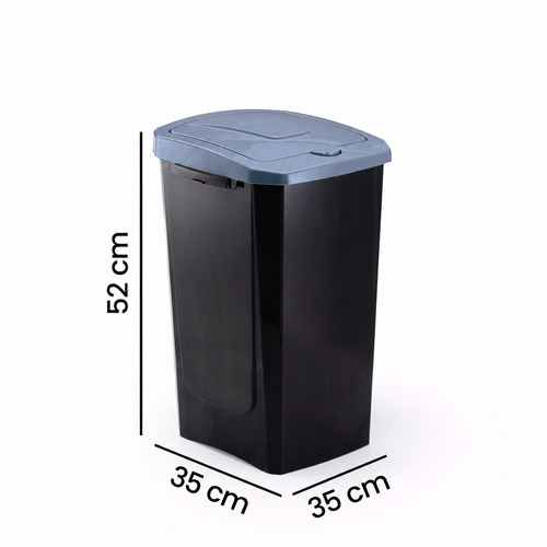 Lixeira plastica push click 40 litros com tampa Ecof�cil - 5073