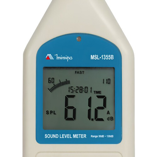 Decibel�metro digital com medi��o 30 � 130 dB - MSL-1355B