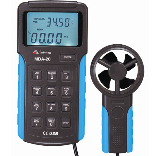 Anem�metro digital 2 - 30 m/s com bolsa - MDA-20