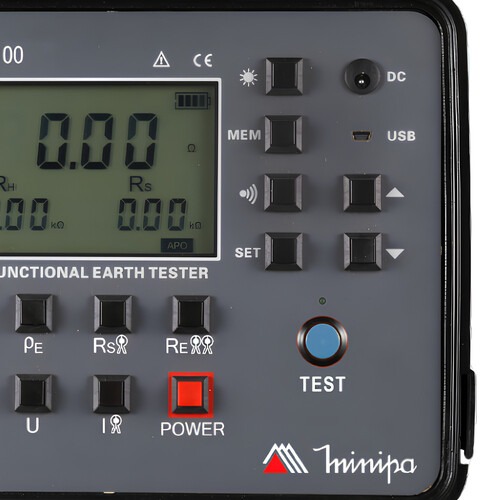Terr�metro digital multifun��o LCD 4 digitos CAT III 300V CAT IV 150V -MTR-2100