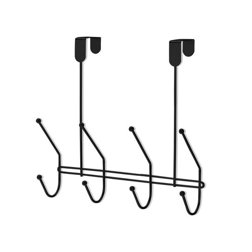 Cabide Eclipse de porta com 4 ganchos Black - 2560