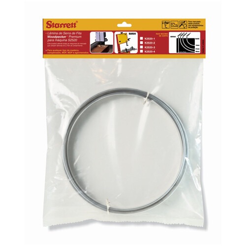 L�mina para serra de fita S2510 2,24 m 4 dentes - Woodpecker Premium