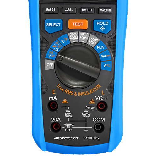Mult�metro Meg�metro digital True RMS AC CAT III 600V - ET-2760