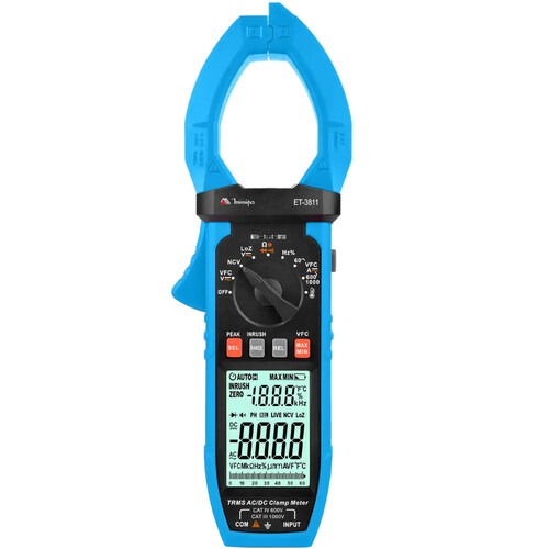 Alicate amper�metro digital 1000A True RMS AC CAT III 1000V - ET-3811