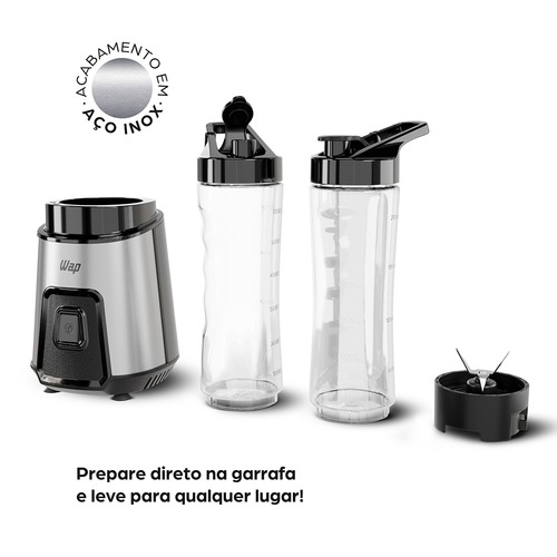 Liquidificador portátil 300W com 2 copos squeeze - WBG600 110V Liquidificador portátil 300W com 2 copos squeeze - WBG600 110V