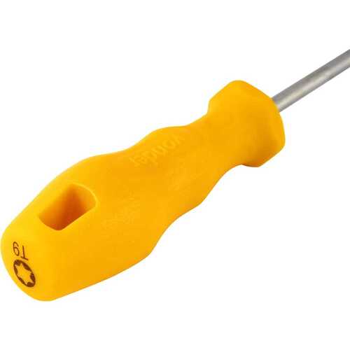 Chave hexalobular reta T9 com cabo 