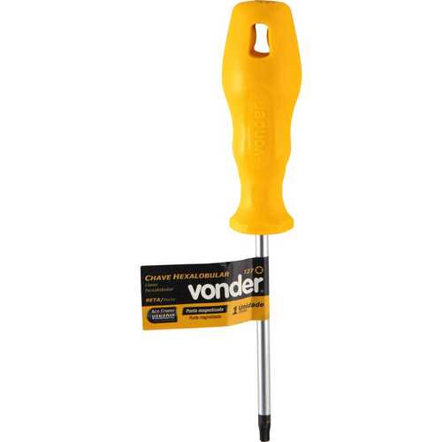 Chave hexalobular reta T30 com cabo Chave hexalobular reta T30 com cabo