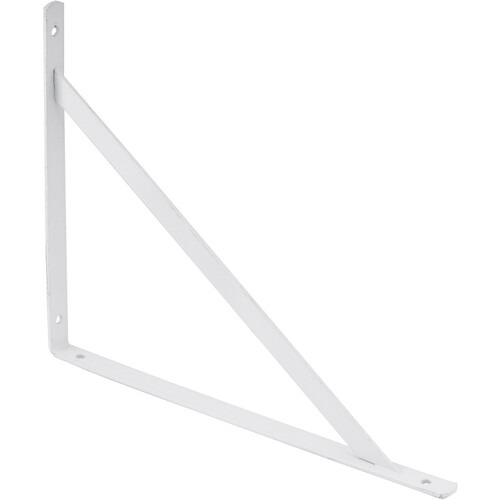 Cantoneira metálica tipo mão francesa 20 cm branca Cantoneira metálica tipo mão francesa 20 cm branca