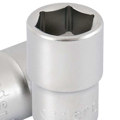 Soquete sextavado 12 mm encaixe 1/2